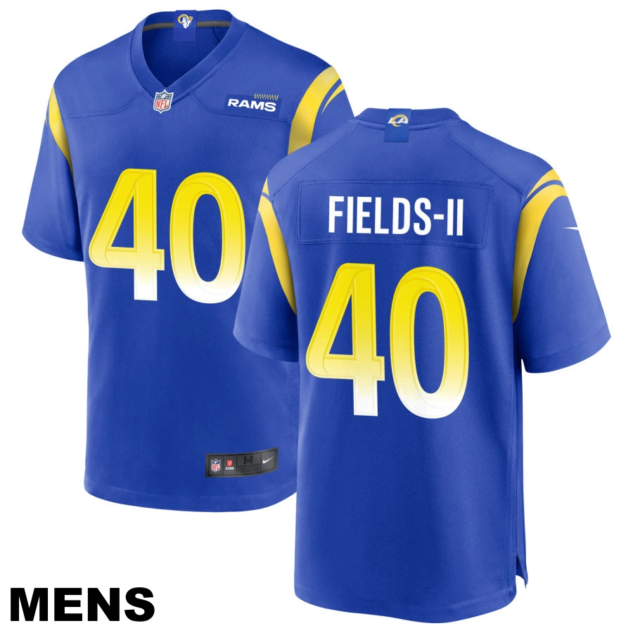 Men's Los Angeles Rams #40 Tony Fields II Royal Game Jersey